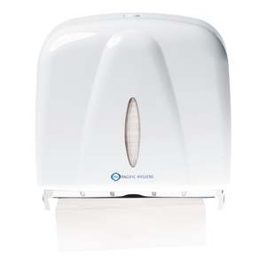 Ultra Towels: Pacific Hygiene Mid Capacity Hand Towel Dispenser - White(D55W) or Black(D55B)