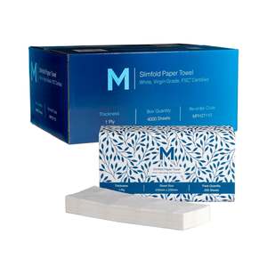 MATTHEWS Boxed Slim Towel 23cm x 23cm - 4000 sheets - FSC