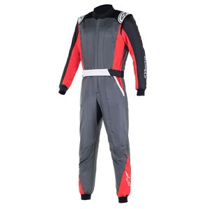 Race Suits: Alpinestars Atom Suit Anthracite Black Red