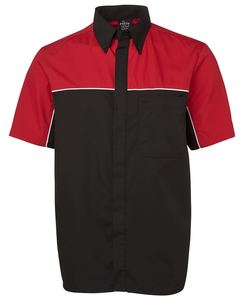 Team Wear: Podium Moto Shirt - Black/Red/White