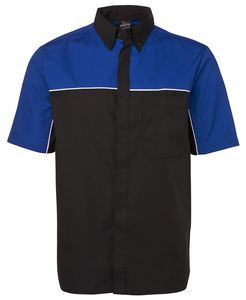 Team Wear: Podium Moto Shirt - Black/Royal/White