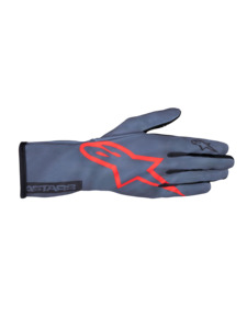 Kart Gloves: Alpinestars 1 K Pure Kart Glove Asphalt Red Charcoal