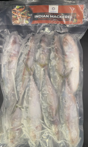Indian Mackerel Whole Fish (Frozen) - 1kg