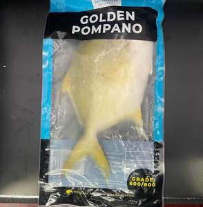 Golden Pompano Whole Fish (Frozen) - 600/800