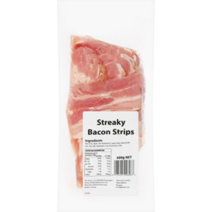 Huttons Streaky Bacon Strips 500g