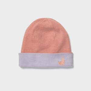 Accessories: REVERSIBLE BEANIE Rose/Lilac