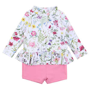 Swimware: Eden Long Sleeve Rash Top Sunsuit