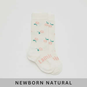 Baby Girl 1: Baby Merino Wool KNEE high Socks - Rosie Pink