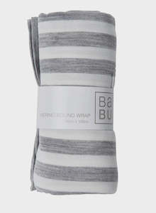 Sleepwear: Merino Wrap Grey/Stripe