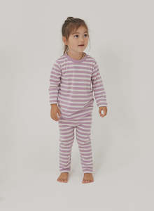 Merino PJ Mink Stripe