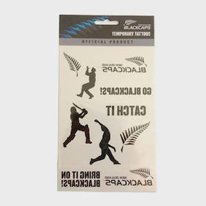 Gifts Kiwiana: Black Caps Temporary Tattoos