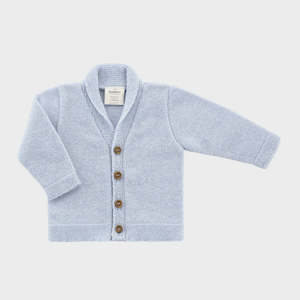 Gifts Kiwiana: Benmore Classic Cardigan Sky Blue