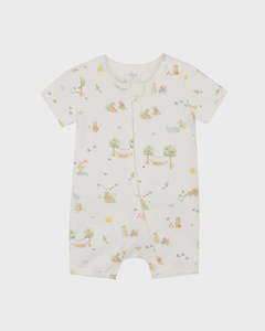 Baby Neutral 1: Bear Organic Short Sleeve Romper