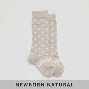 Baby Merino Wool KNEE high Socks - Truffle Neutral