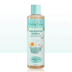 Child Bubble Bath: Childs Farm baby bedtime bubbles organic tangerine