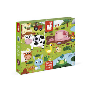 Janod: Janod Tactile Farm Animals Puzzle