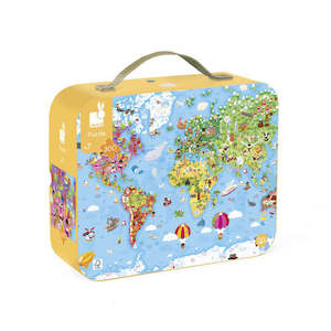 Janod: Janod World Giant Puzzle - 300pcs