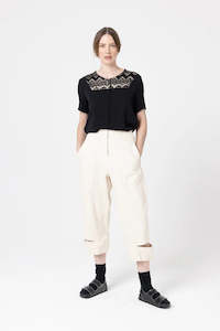 Womens: Split Pants - Natural