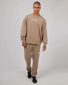 Mens Pants: Essential Theory Track Pant - Tan