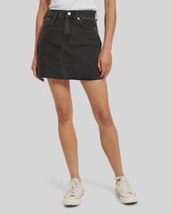 Womens Skirts: Dr Denim Echo Skirt - Retro Black