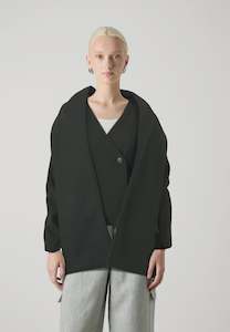 Syden Scarf Jacket - Black