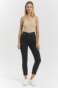 Dr Denim: Nora Jean - Washed Black Stretch