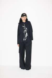 Jimmy D: Grande Hoody - Pleated Ribbon Jimmy Print