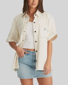 Lee: Denim Boxy Shirt - Milk