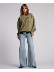 One Teaspoon: Johnnies Low Waist Wide Leg Jean