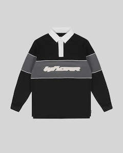 Rothman Panel Rugby Top - Black/Grey
