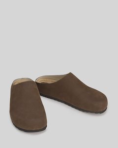 Womens Shoes: Constant Mule - Chocolate Nubuck