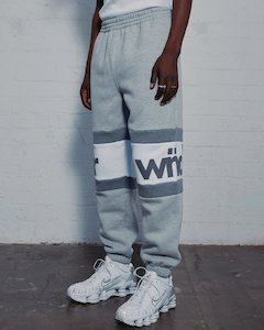 Mens Pants: Junction Baggy Trackpant - Grey Marle