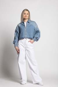 Mencia Crop Jacket - Linne X Wash
