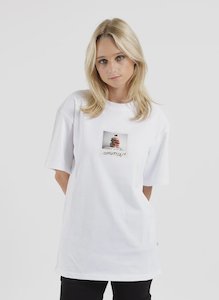 Womens T Shirts: Our Tee - Polaroid Burger
