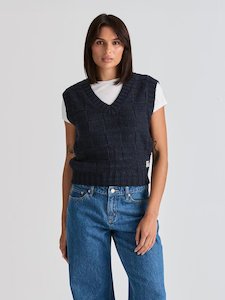 Lee: Crossroads Knit Vest - French Navy