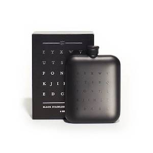 Black Stainless Steel Flask