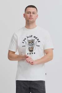 Mens T Shirts: Blend He Javor Tee - White Food