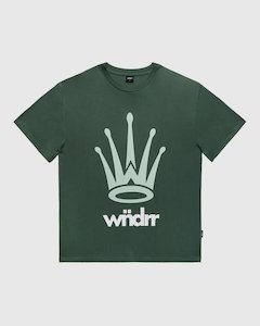 Crest Box Fit Tee - Dark Green
