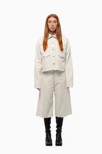 Womens Jackets: Utility Jacket - Fog