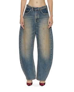 Womens Jeans: Barrel Jean - Dune