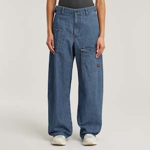 Belted Cargo Loose Jean 2.0 - Faded Indigo Ripstop