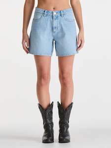 Womens Shorts: Mid A-Line Short - Starlight