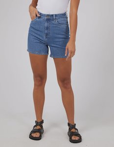 Womens Shorts: Mila Short Comfort - Mid Blue