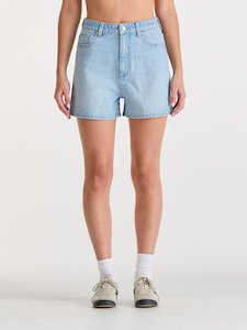 Womens Shorts: High Relaxed Short - Out of the Blue
