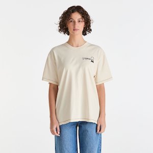 Dark Minds Slouch Tee - Soft Ecru
