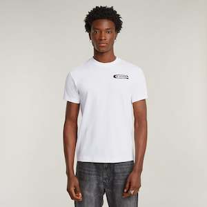 G Star: Back Graphic Arch Tee - White