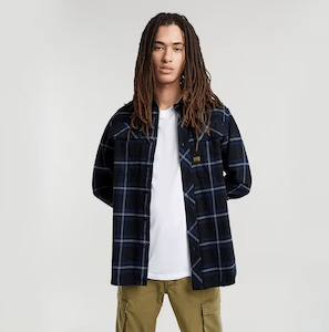 CPO Regular Shirt l/s - Rinsed Hiroto Check