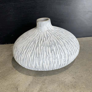 Scalion Textured Vase - Large Grey