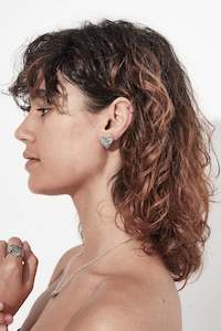 Death Metal Hearts Earrings