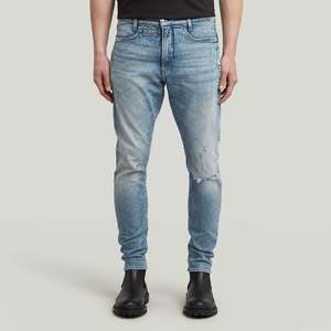 D-Staq 3D Slim Jean - Vintage Antalya Blue Destroyed